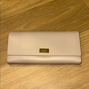 Kate Spade Beige Wallet with Gold Accent